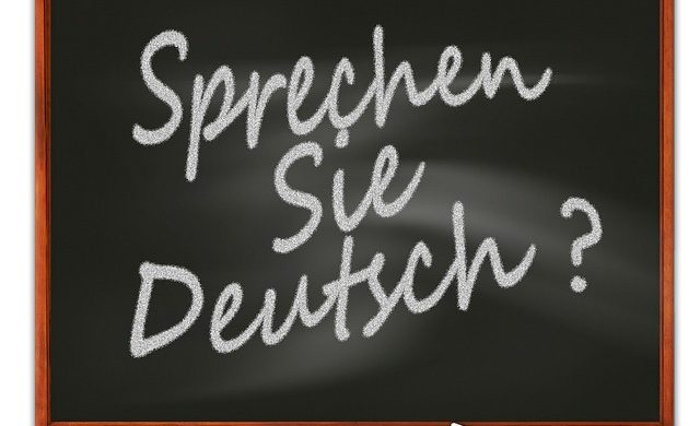 Tafel "Sprechen Sie deutsch?"